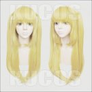 Death Note Misa Amane long 60cm gold anime cosplay wig