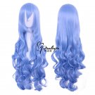 Himouto! Umaru-chan Tachibana Sylphynford 80cm long curly blue anime cosplay wig