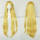 Charlotte Yusa Nishimori long 90cm gold anime cosplay wig