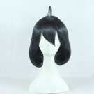 Blood Blockade Battlefront Chain Sumeragi 45cm black short anime cosplay wig