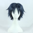 Seraph of the end Guren Ichinose short dark blue anime cosplay wig
