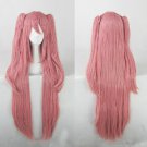 Seraph of the end Krul Tepes dark pink 100cm long wig +two 55cm little ponytails anime cosplay wig