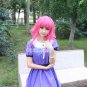 SCHOOL-LIVE! Sakura Megumi purple anime cosplay costume dress skirt