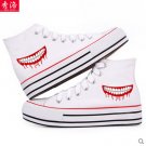 Tokyo Ghoul Kirishima Touka Ken Kaneki anime cosplay shoes canvas shoes cosplay pantshoes white D