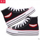 Tokyo Ghoul Kirishima Touka Ken Kaneki anime cosplay shoes canvas shoes cosplay pantshoes black D