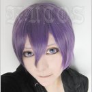The Asterisk War Ayato Amagiri short purple mix anime cosplay wig