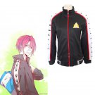 Free Rin Matsuoka anime cosplay costume coat sportwear samezuka gakuen school uniform