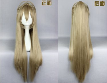 Amagi Brilliant Park Sento Isuzu long 80cm linen anime cosplay full wig