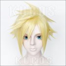 Final Fantasy VII REMAKE Cloud Strife short gold anime cosplay wig