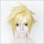 Final Fantasy VII REMAKE Cloud Strife short gold anime cosplay wig