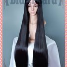 Osomatsu-San Ichimatsu Matuno women ver 80cm long straight black purple anime cosplay wig