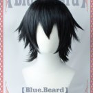 Bungo Stray Dogs Edogawa Ranpo short black anime cosplay wig