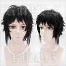 Bungo Stray Dogs Ryunosuke Akutagawa short black white anime cosplay wig