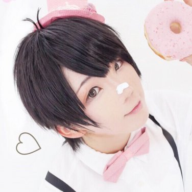 Osomatsu San Matsuno Todomatsu Todo Matsu Short Black Anime Cosplay Wig