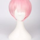 Re:Life in a different world from zero Ram short pink mix cosplay wig