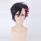 THE ANIMATION MUTSUKI HAJIME short purple red cosplay wig