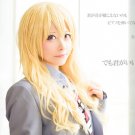 Your Lie in April Miyazono Kaori 80cm blonde cosplay wig