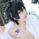 FAIRY TAIL Gray Fullbuster short black cosplay wig