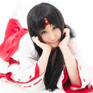 Queen's Blade Tomoe long 100cm black cosplay wig