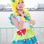 Pripara Minami Mirei short yellow curly cosplay wig