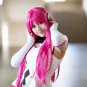 SOUND VOLTEX RASIS long 100cm rose red cosplay wig