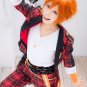 ensemble stars Akehoshi Subaru short orange cosplay wig