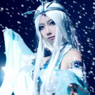 The Legend of Qin xuenv long 100cm white cosplay wig