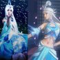 The Legend of Qin xuenv long 100cm white cosplay wig
