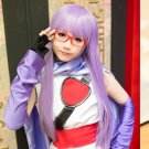 GINTAMA Sarutobi Ayame 80cm long purple cosplay wig