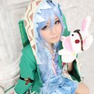 DATE A LIVE Yoshino 80cm blue curly cosplay wig