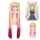 Kobayashi-chi no maid dragon Tohru Toru red gold mix cosplay wig
