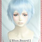 Hoozuki no Reitetsu Nasubi short light blue white cosplay wig
