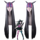 Danganronpa Mioda Ibuki long 100cm black white mix anime cosplay wig