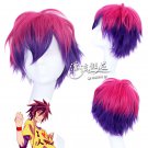 no game no life Sora mix color anime cosplay party full hair wig