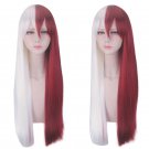 My Hero Academia Todoroki Shoto 60cm white red cosplay wig