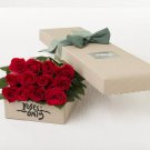 12 Red Roses Gift Box - Roses Only
