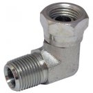 HYD07018 Swivel For Boss Snowplow 90 Degree 3/8 inch MP x 3/8 inch FPS