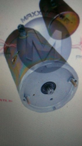 Motor for Blizzard Model 810 Snowplow with 60047 Fenner Pump 1 post 9 Spline