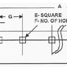 BAX0097 Cutting Edge for Boss 7.5' V Plow  44-7/8" long 4 Holes