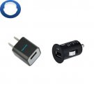 Fliptroniks Car + Wall Charger for Apple Iphone 5s