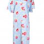 Red Roses Hospital Gown