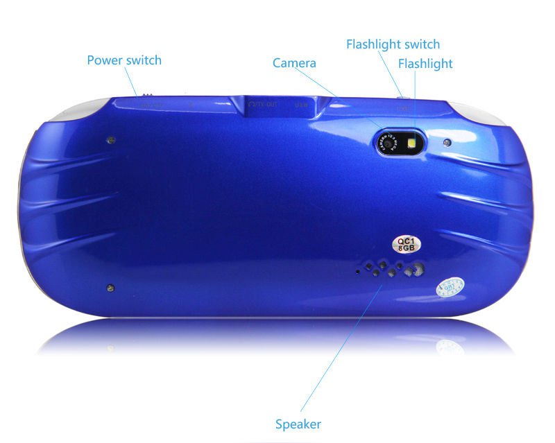 Touchscreen PMP Game Console System with 10,000 games supports