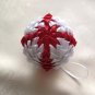 Christmas ribbon balls handmade