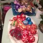 Christmas ribbon balls handmade