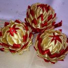 Christmas ribbon balls handmade