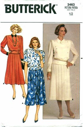 Butterick 3463 Top & Skirt Size 12