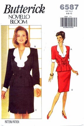 Butterick 6587 Sewing Pattern Misses Noviello Bloom Top & Skirt Size 6 - 10 Bust 30 1/2 - 32 1/2