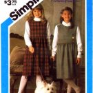 Simplicity 6601 Sewing Pattern Girls Florence Eiseman Jumper Size 12