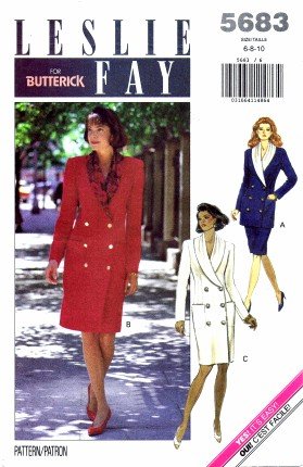 Butterick 5683 Sewing Pattern Misses LESLIE FAY Dress Top Skirt Size 6 - 10 - Bust 30 1/2 - 32 1/2