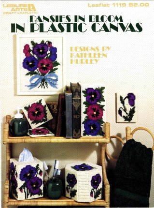 Leisure Arts Pansies in Bloom Plastic Canvas Leaflet